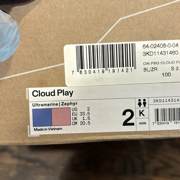 On Cloud Play Pre School Running Shoes