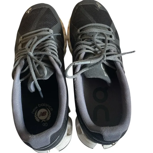 ON CLOUD SWISS ENGINEERED CLOUD WOMENS SNEAKERS, BLACK /WHITE, SIZE US 5