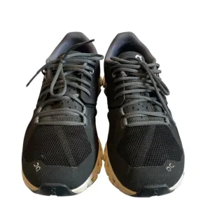ON CLOUD SWISS ENGINEERED CLOUD WOMENS SNEAKERS, BLACK /WHITE, SIZE US 5