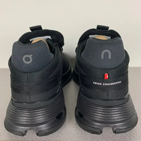On Cloudnova Men's size 10.5 Black Running Shoes
