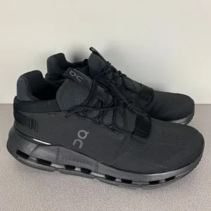 On Cloudnova Men's size 10.5 Black Running Shoes