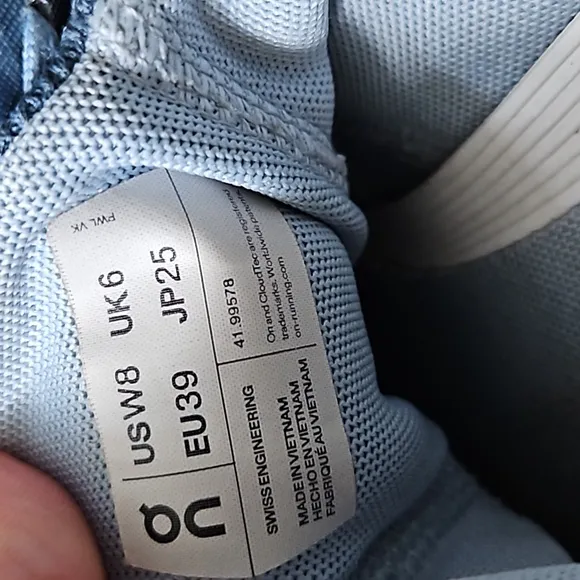 On Cloudswift ladies blue running shoes-8