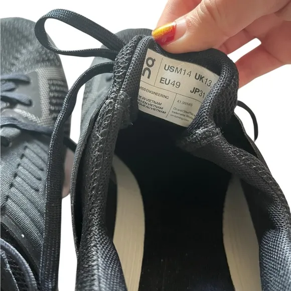 On‎ Cloudswift Shoes Men's 14 Black White Sole Sneakers Running Gym Active ✅