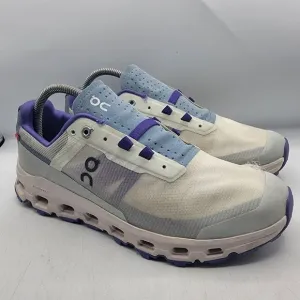 On Cloudvista Womens 9.5 White Purple Athletic Shoes Outdoors Running Walking