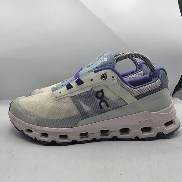 On Cloudvista Womens 9.5 White Purple Athletic Shoes Outdoors Running Walking
