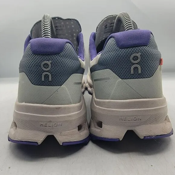 On Cloudvista Womens 9.5 White Purple Athletic Shoes Outdoors Running Walking
