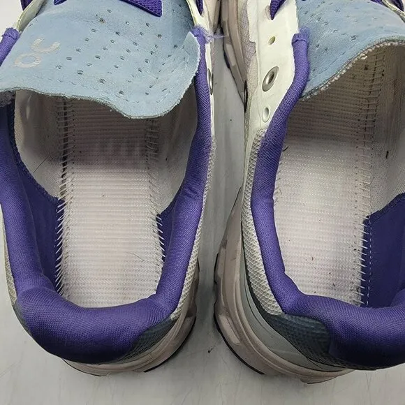 On Cloudvista Womens 9.5 White Purple Athletic Shoes Outdoors Running Walking