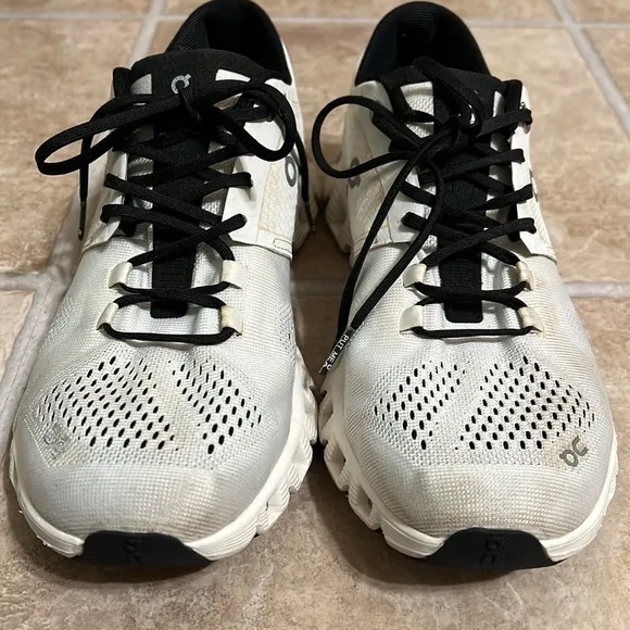 On Running Black and White Athletic Shoes
