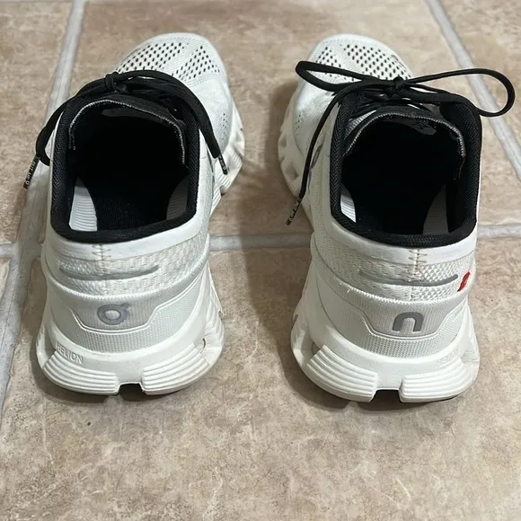 On Running Black and White Athletic Shoes