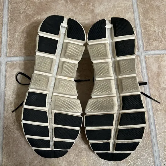 On Running Black and White Athletic Shoes