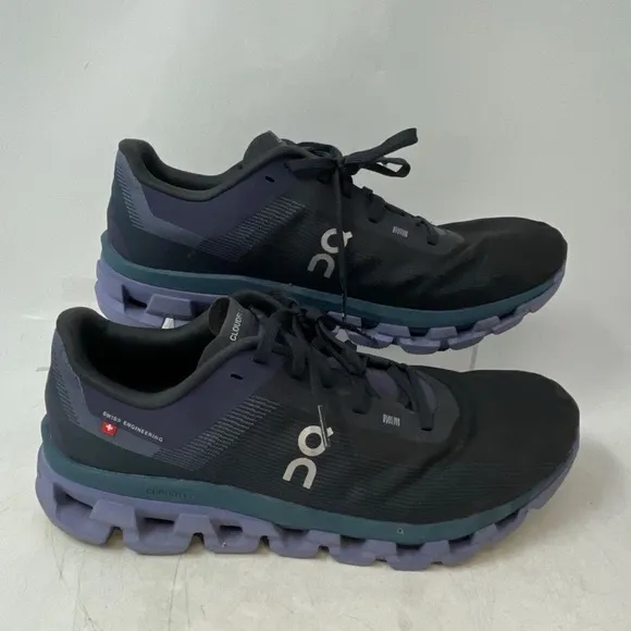 On Running Cloudflow 4 Men's Black Storm Running Shoes Sneakers Size 10M