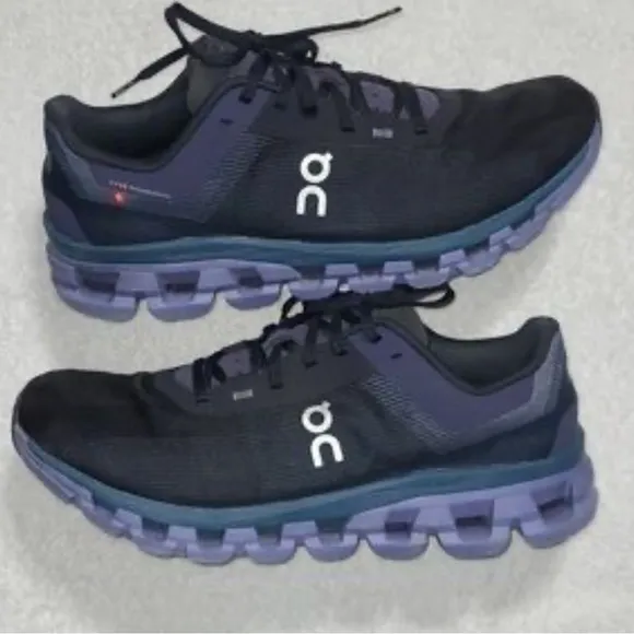 On Running Cloudflow 4 Men's Black Storm Running Shoes Sneakers Size 10M