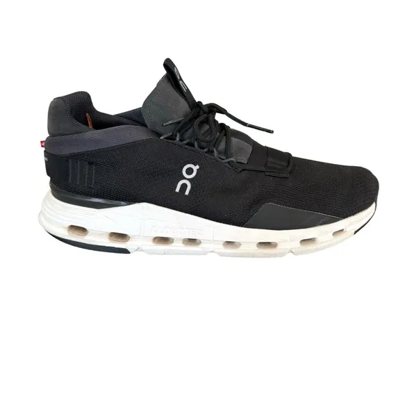 On Running Cloudnova Black Mesh Running Shoes Sneakers Men’s Size 10.5