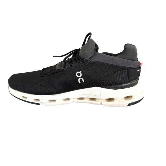 On Running Cloudnova Black Mesh Running Shoes Sneakers Men’s Size 10.5