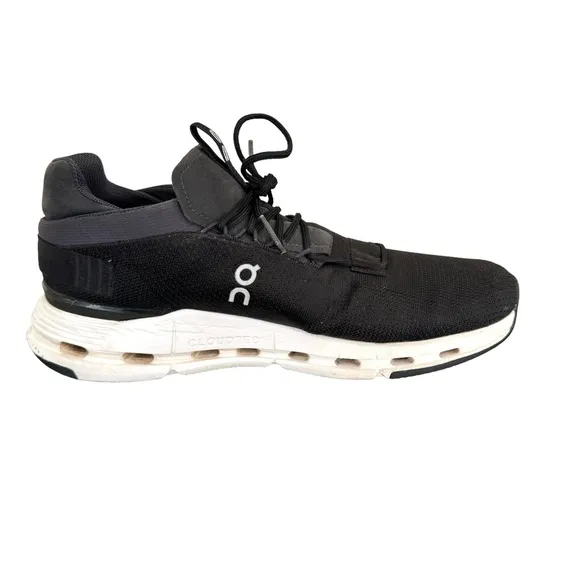 On Running Cloudnova Black Mesh Running Shoes Sneakers Men’s Size 10.5