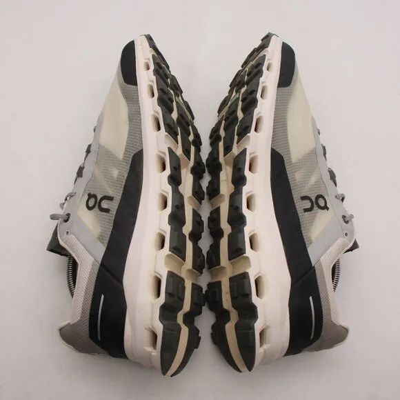 On Running CloudVista Men's US 12 Black White Athletic Running Shoes Sneaker