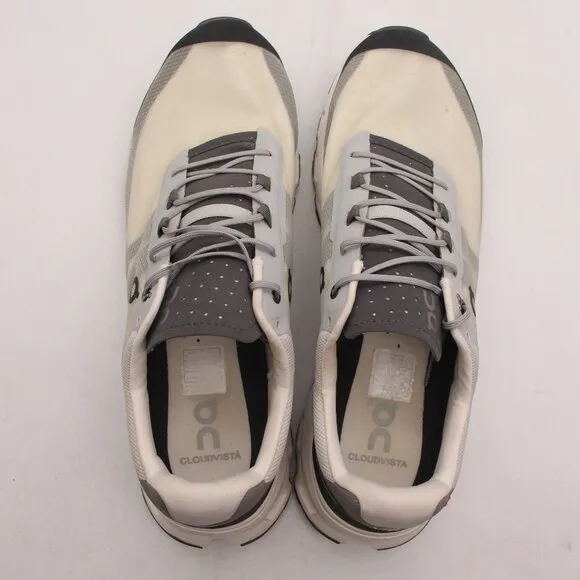 On Running CloudVista Men's US 12 Black White Athletic Running Shoes Sneaker