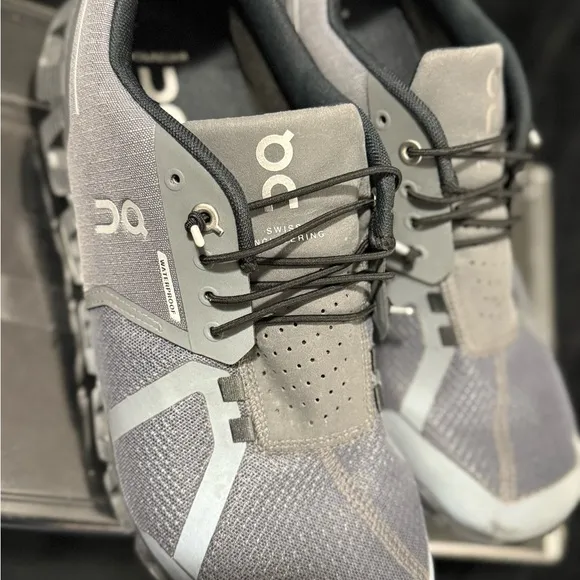 On Running Gray Athletic Shoes with Cushioned Midsole