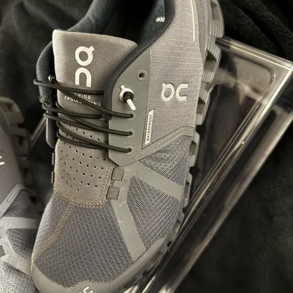 On Running Gray Athletic Shoes with Cushioned Midsole