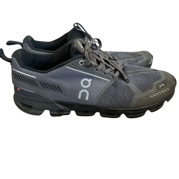On Running Mens Cloudflyer Running Shoes 11M Black Gray Zero Gravity Foam Stable