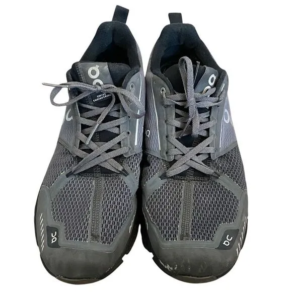 On Running Mens Cloudflyer Running Shoes 11M Black Gray Zero Gravity Foam Stable