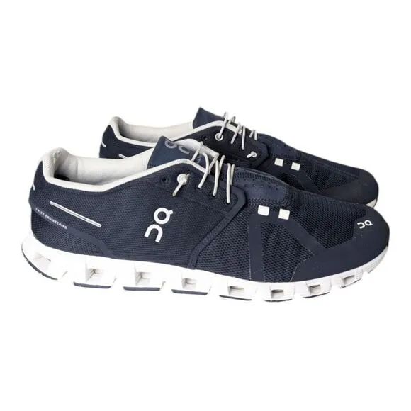 ON RUNNING Cloud 5 &quot;Navy/White&quot; Running Shoes Size 12.5