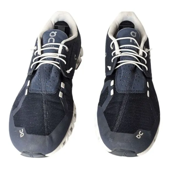 ON RUNNING Cloud 5 &quot;Navy/White&quot; Running Shoes Size 12.5