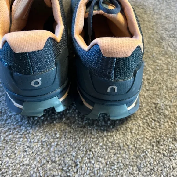 ON Women's 9.5 Cloudace Trainer Running Sneaker Shoes Sea Almond grey pink