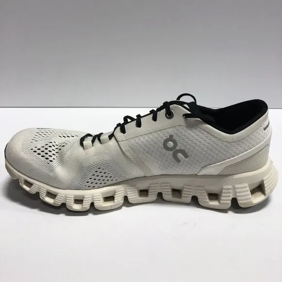 On Women’s Cloud X, White Running Shoes, Size 10.5 M