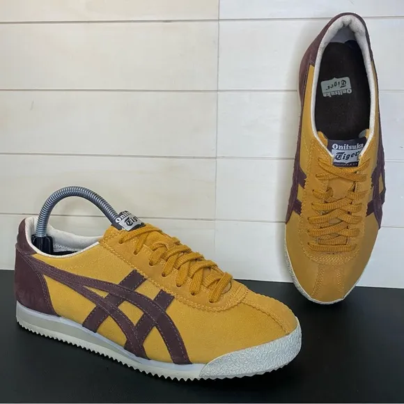Onitsuka Tiger Corsair Mustard Brown Women's Size 6.5 Shoes Sneakers Asics
