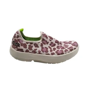 Oofos Oomg Eezee Womens Slip On Shoes Size 5 Rose Leopard 1