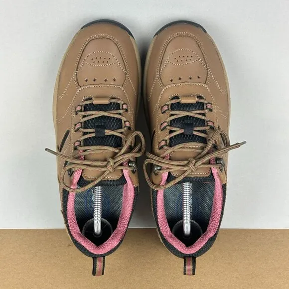 Orthofeet Sonoma 944 Leather Comfort Walking Shoes Womens 9 Brown Pink