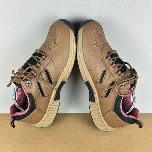 Orthofeet Sonoma 944 Leather Comfort Walking Shoes Womens 9 Brown Pink