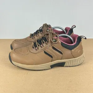 Orthofeet Sonoma 944 Leather Comfort Walking Shoes Womens 9 Brown Pink