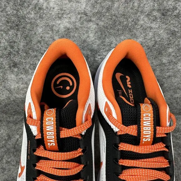 OSU Cowboys Nike Zoom Pegasus 40 Running Shoes Mens Size 6.5 White DZ5973-100