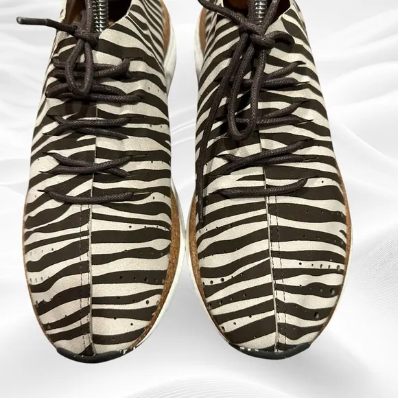 OTBT‎ Alstead Sneaker, Flex Cork, Cushioned, Zebra, Lug Sole, Wm's 7.5 NWOB