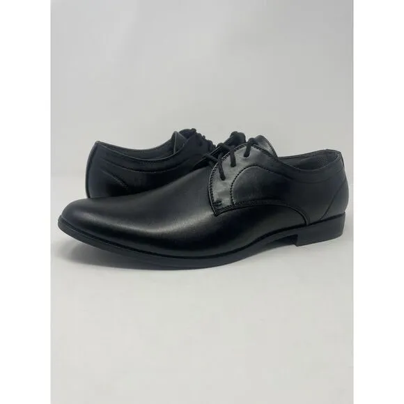 Perry Ellis Portfolio Jess Black Oxford Dress Shoes Ultra Foam Mens Size‎ 11.5