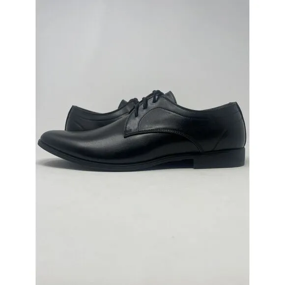Perry Ellis Portfolio Jess Black Oxford Dress Shoes Ultra Foam Mens Size‎ 11.5
