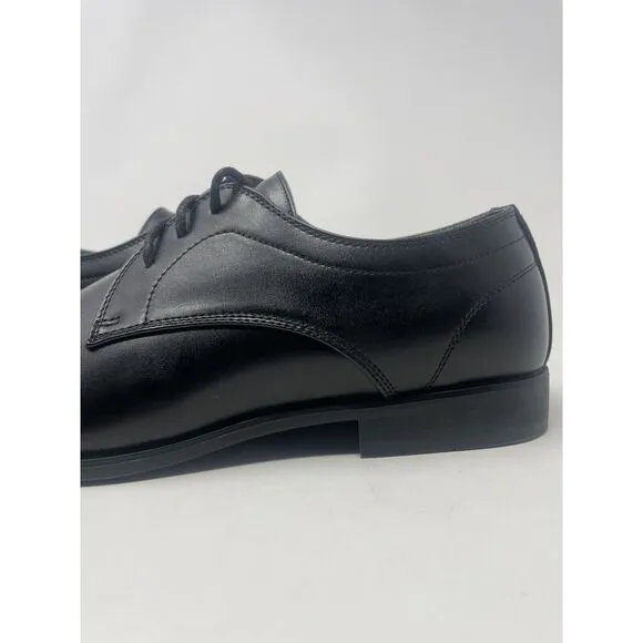 Perry Ellis Portfolio Jess Black Oxford Dress Shoes Ultra Foam Mens Size‎ 11.5
