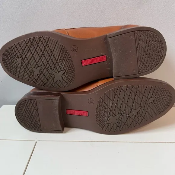 Pikolinos Puertollano Women's Leather Loafers Brandy Brown Size 6/36