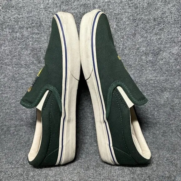 Polo Ralph Lauren Polo Bear Keaton Slip On Sneaker Shoes Green Men's Size 10