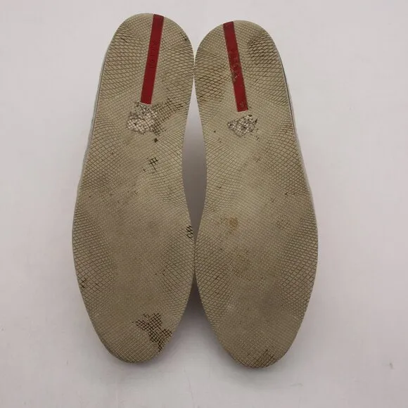 Prada Espadrille Slip On Shoes Women's Size EU 39 Comfort Yellow Suede Loafers