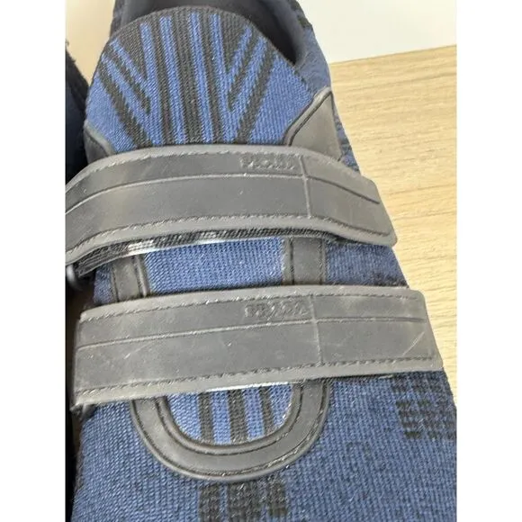 Prada Men's Size 6 Blue Cross Section Sneakers Shoes Low Top