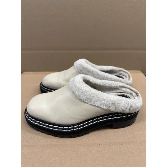 Proenza Schouler Lug‎ Sole Shearling Slip-On Mules Size 40.5 9.5 US