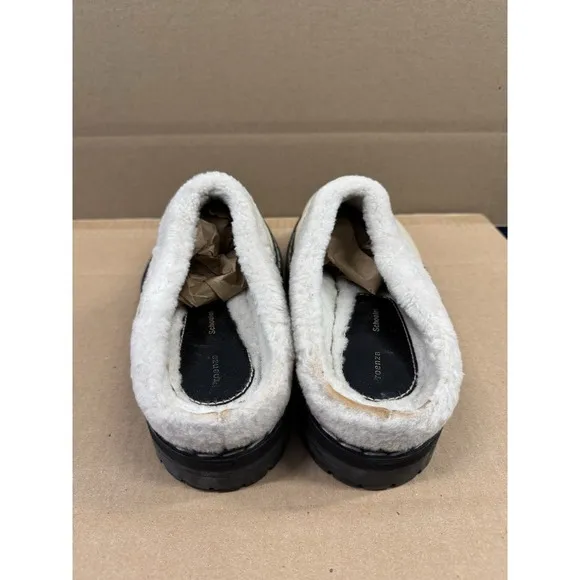Proenza Schouler Lug‎ Sole Shearling Slip-On Mules Size 40.5 9.5 US