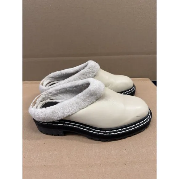 Proenza Schouler Lug‎ Sole Shearling Slip-On Mules Size 40.5 9.5 US