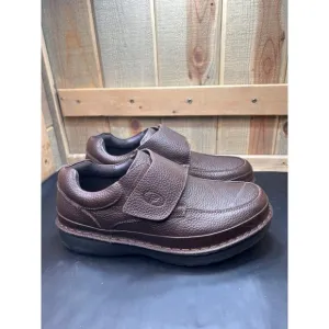 Propet Mens Brown Leather Slip-On Walking Shoes Size 10.5 XX 5E