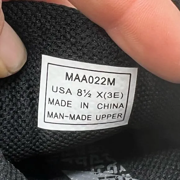 Propet Shoes Mens 8.5 3E Wide One Lt Walking  Black Sneakers MAA022M