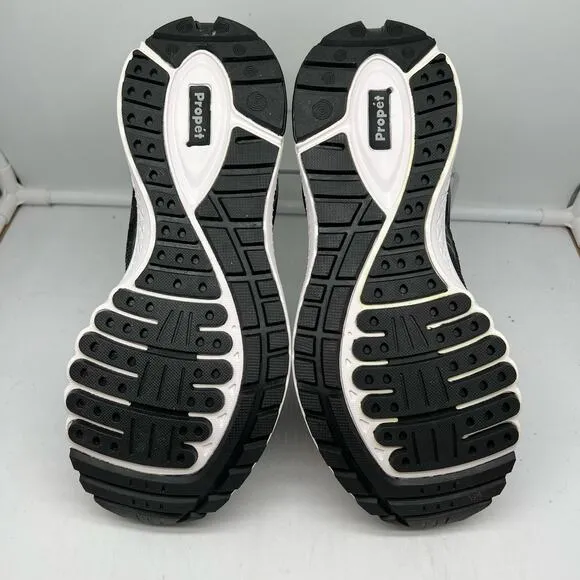 Propet Shoes Mens 8.5 3E Wide One Lt Walking  Black Sneakers MAA022M