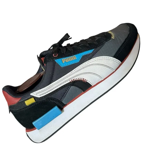 Puma Future Rider Displaced Lace Up Mens Multi Sneakers Shoes Sz. 9.5 383148 01